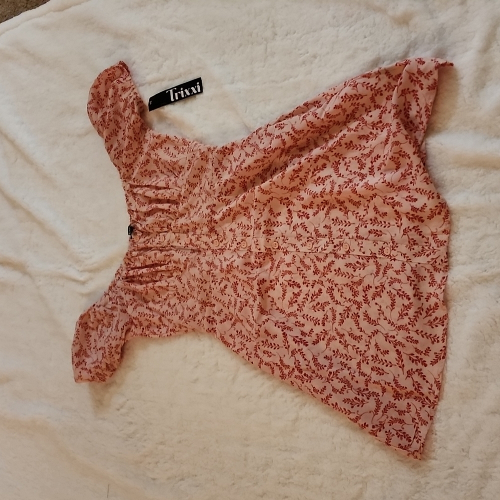 Trixxi pink floral dress